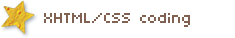 XHTML/CSS coding